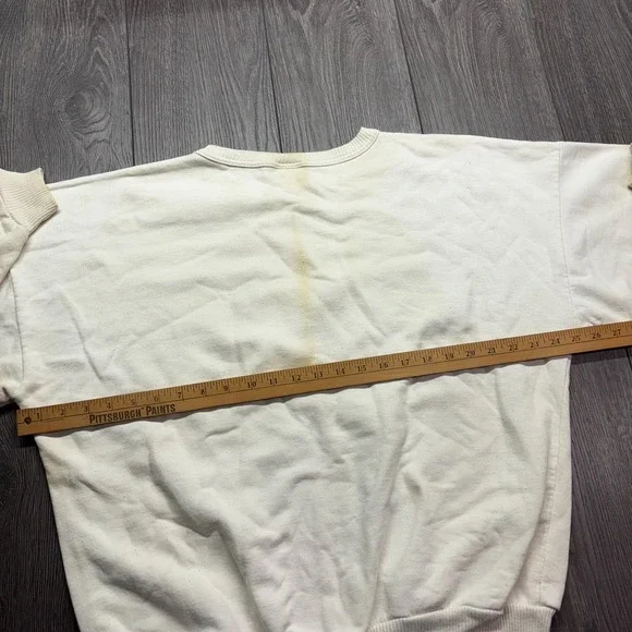 Vintage Molson Canadian Beer 1990s Sweatshirt Large White Beer Canada Bear - Picture 10 of 11